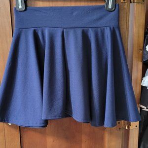 Navy Blue Skater Skirt